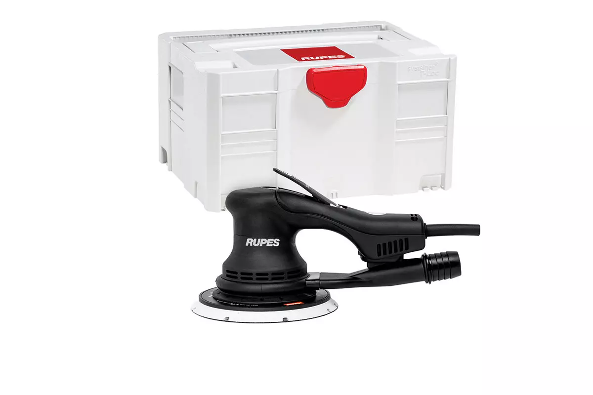 Ponceuse sans balais orbitale aléatoire Skorpio E avec orbite 6 mm, diamètre 150 mm en systainer - RUPES - RX256 BOX - SYSTAINER