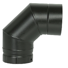 Coude à segment 90° Ø150 Noir émaillé POUJOULAT CDS 90-150 E NM - 56150922             