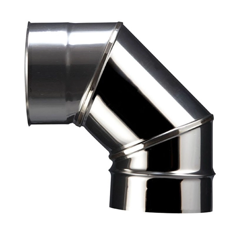 Coude 90° inox SOI à facettes soudées Ø130 POUJOULAT cd 90-130 SOI - 52130741             