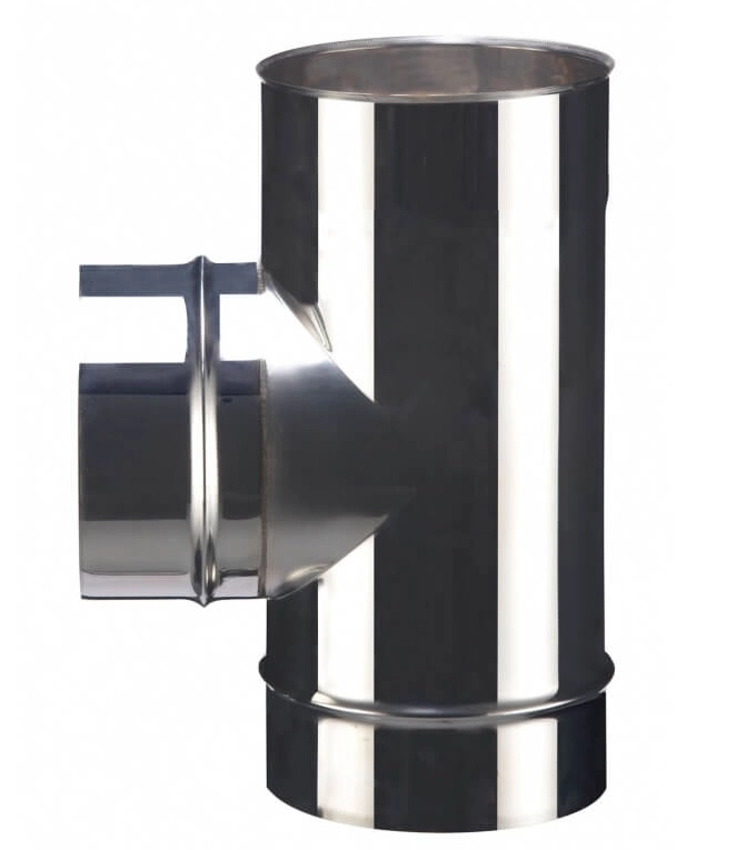 Té 90° nu inox 304 soudé Ø150 POUJOULAT TE 90-150 SOI - 52150750               