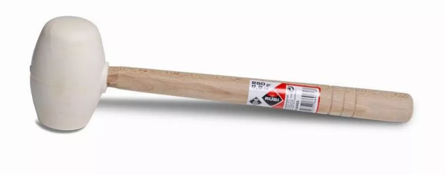 Maillet caoutchouc Blanc pointe ronde 250 g RUBI - 66905