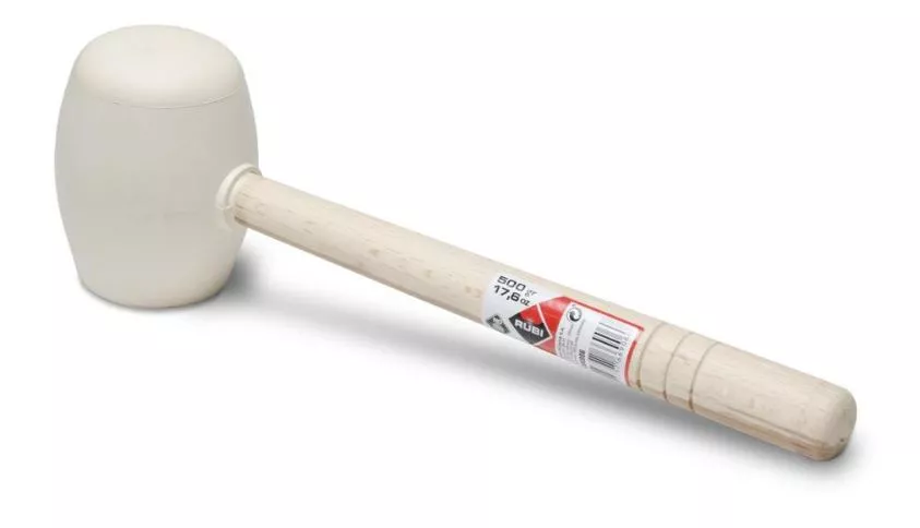 Maillet caoutchouc Blanc pointe ronde 500 g RUBI - 66906