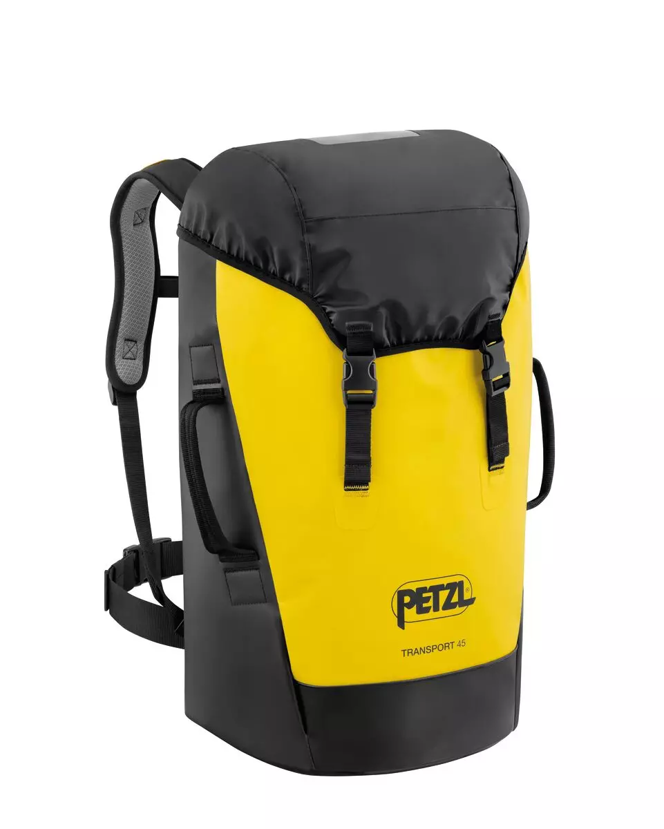 Sac de portage robuste Transport 45 - Capacité 45 L - Jaune/Noire - PETZL - S042BA00