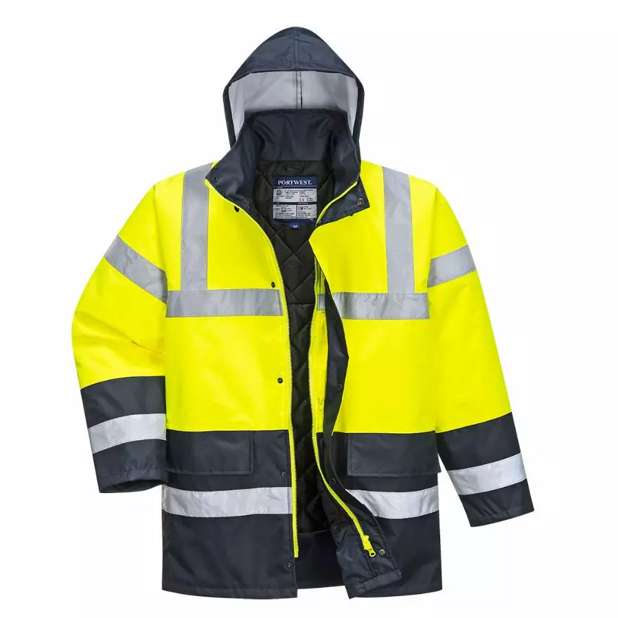 Parka - PORTWEST - Traffic Bicolore Jaune / Marine   S466YER