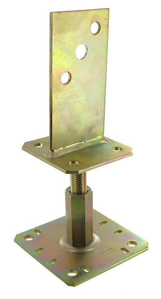 Support de poteau réglable SIMPSON - H.320 x ép.4 mm - PPSR320