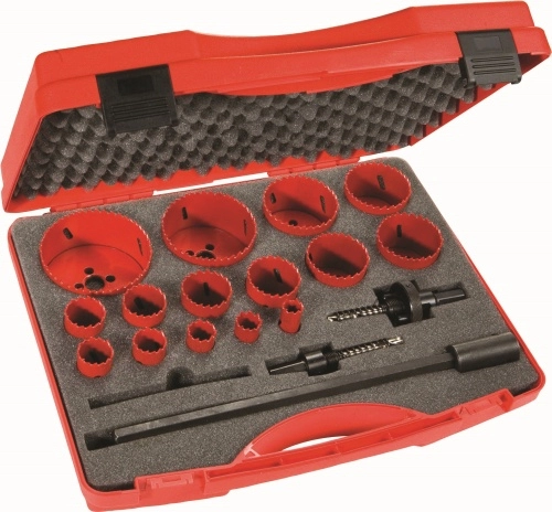 Coffret scies trepans 15 diametres SAM - 705C15