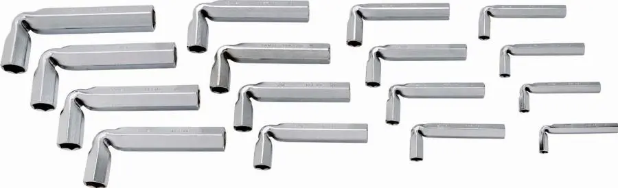 Jeu 16 clés tubes coudees SAM - 86J16