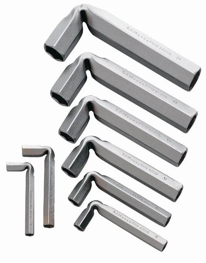Jeu 8 clés tubes coudees SAM - 86J8