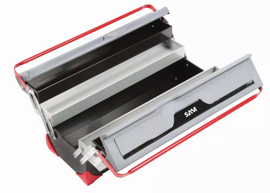 Caisse tôle bimatiere 5 cases SAM - BOX1