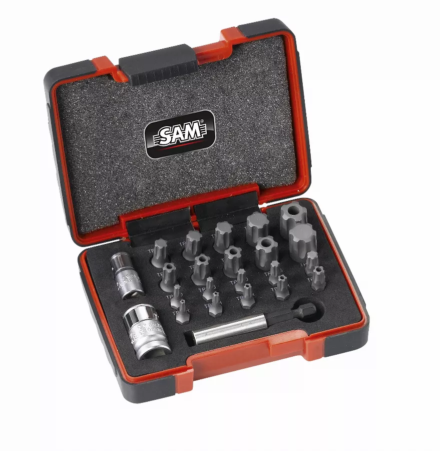 Coffret 23 embouts torx plus et adaptateurs SAM - EMB23CX