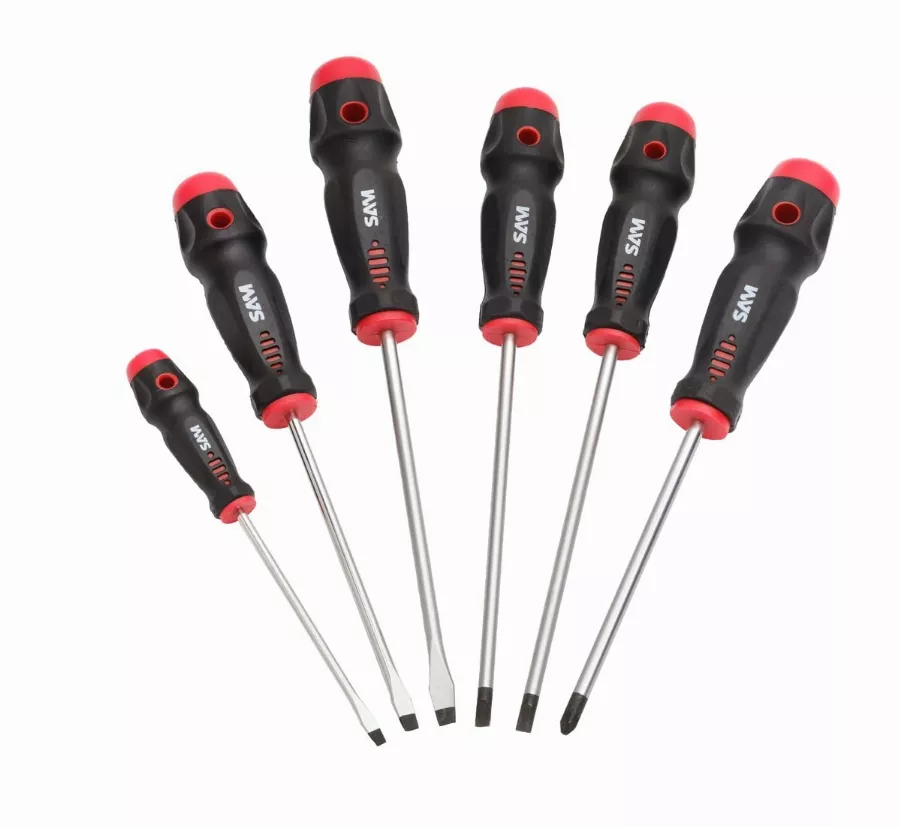 Jeu de 6 tournevis ta fente et pozidriv SAM - TAJ2
