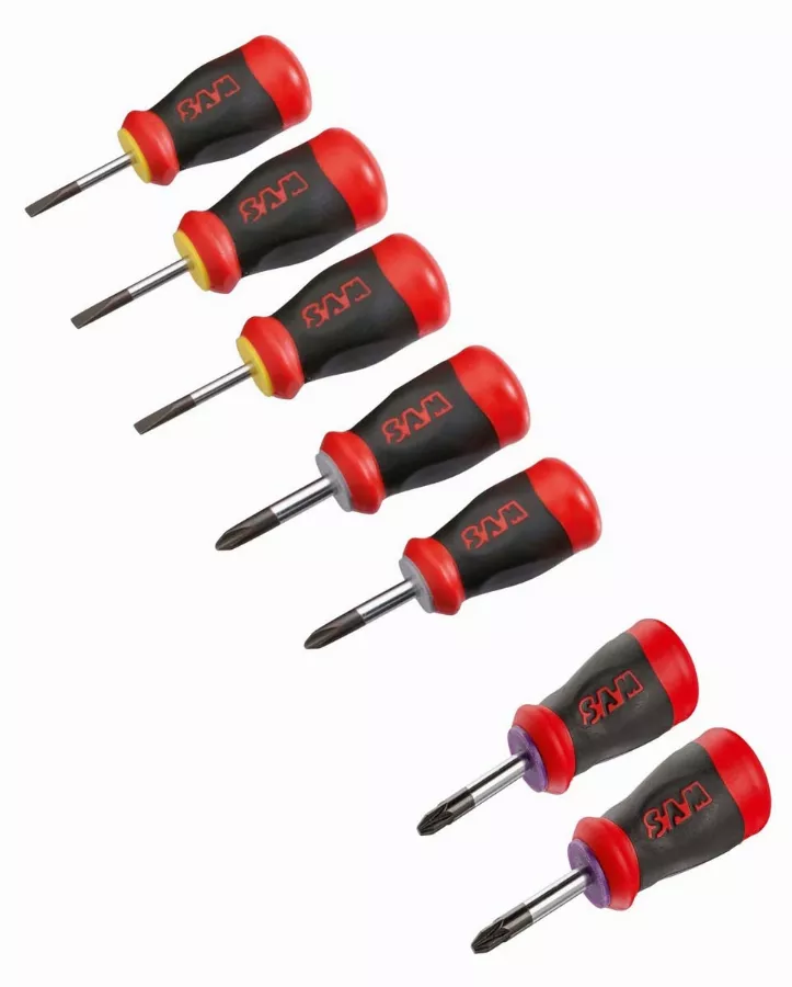 Jeu de 7 tournevis s1 : fente phillips et pozidriv SAM - TPPZJ7