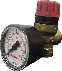 Soupape SSMM-02 1/2"FF NF GITRAL avec Mano - 910139