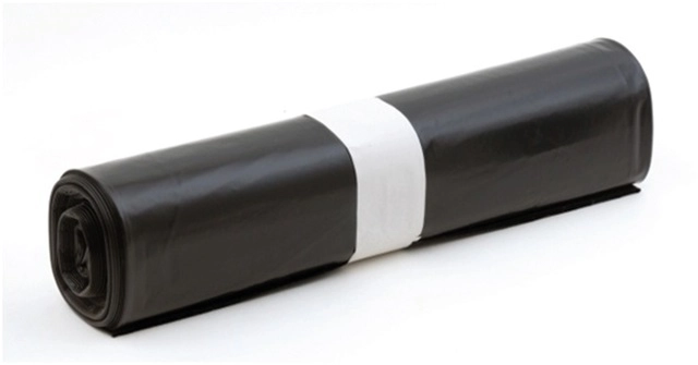 Rouleau de 20 sacs poubelle CRISTAL HYGIENE noir 100L 50 microns - SB13C0NR