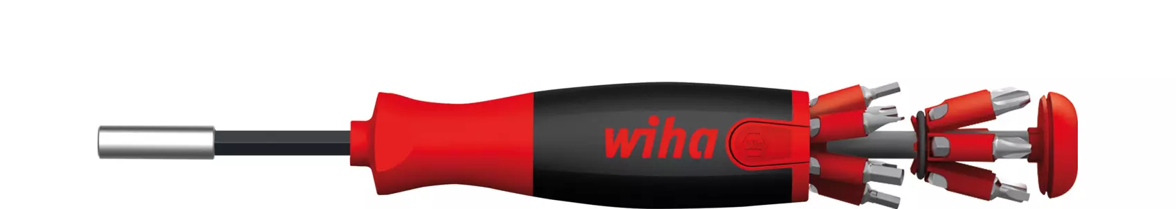 Tournevis avec magasin d'embouts WIHA LiftUp 25 magnétique - 38601