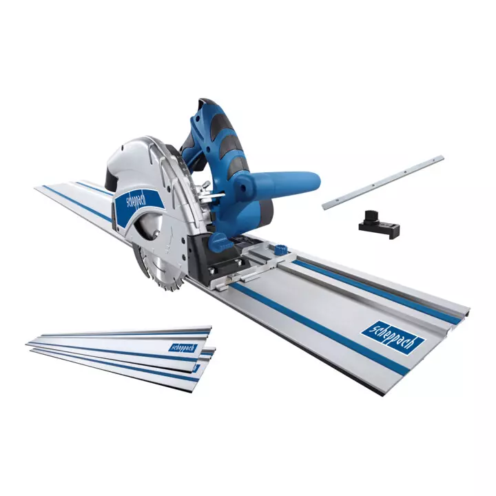 Scie plongeante PL55 SCHEPPACH - 230V 50Hz 1200W 160mm - 2 rails de 70 cm - 5901802915