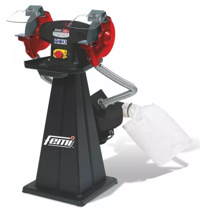 Touret FEMI 194 EVO - 1500 W Triphasé - Ø 250x35x25 mm - Sans meules - 8003832