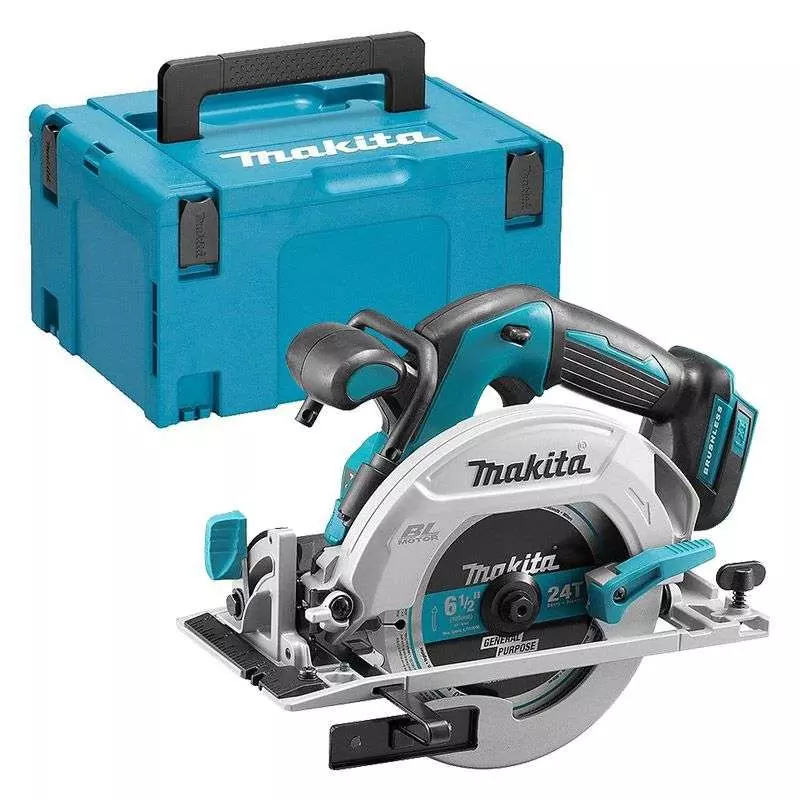 Scie circulaire 18V Ø165 mm - MAKITA - Sans batterie, ni chargeur - MakPac - DHS680ZJ