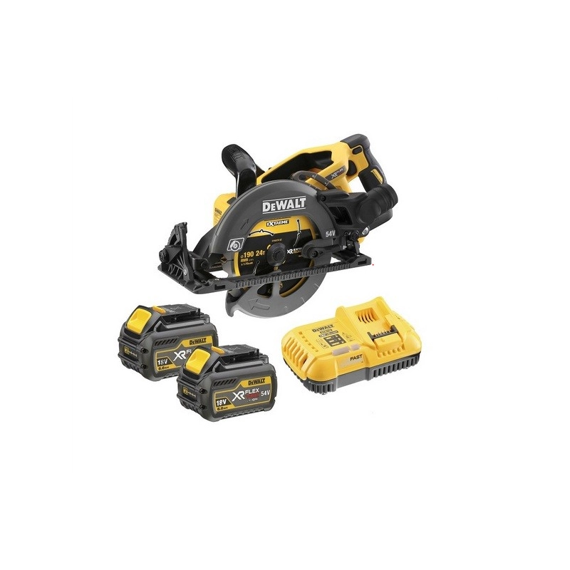 Scie circulaire construction XR 54V 2Ah DEWALT - DCS577T2