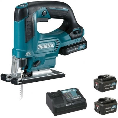 Scie sauteuse 12V Li-ion MAKITA - Mallette de transport  + 2 batteries 4Ah + 1 chargeur rapide - JV103DSMJ