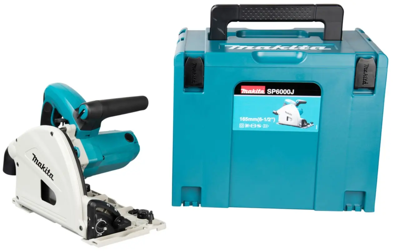 Scie circulaire plongeante 1300W Ø165mm - MAKITA  - Avec MakPak, Sans rail - SP6000J