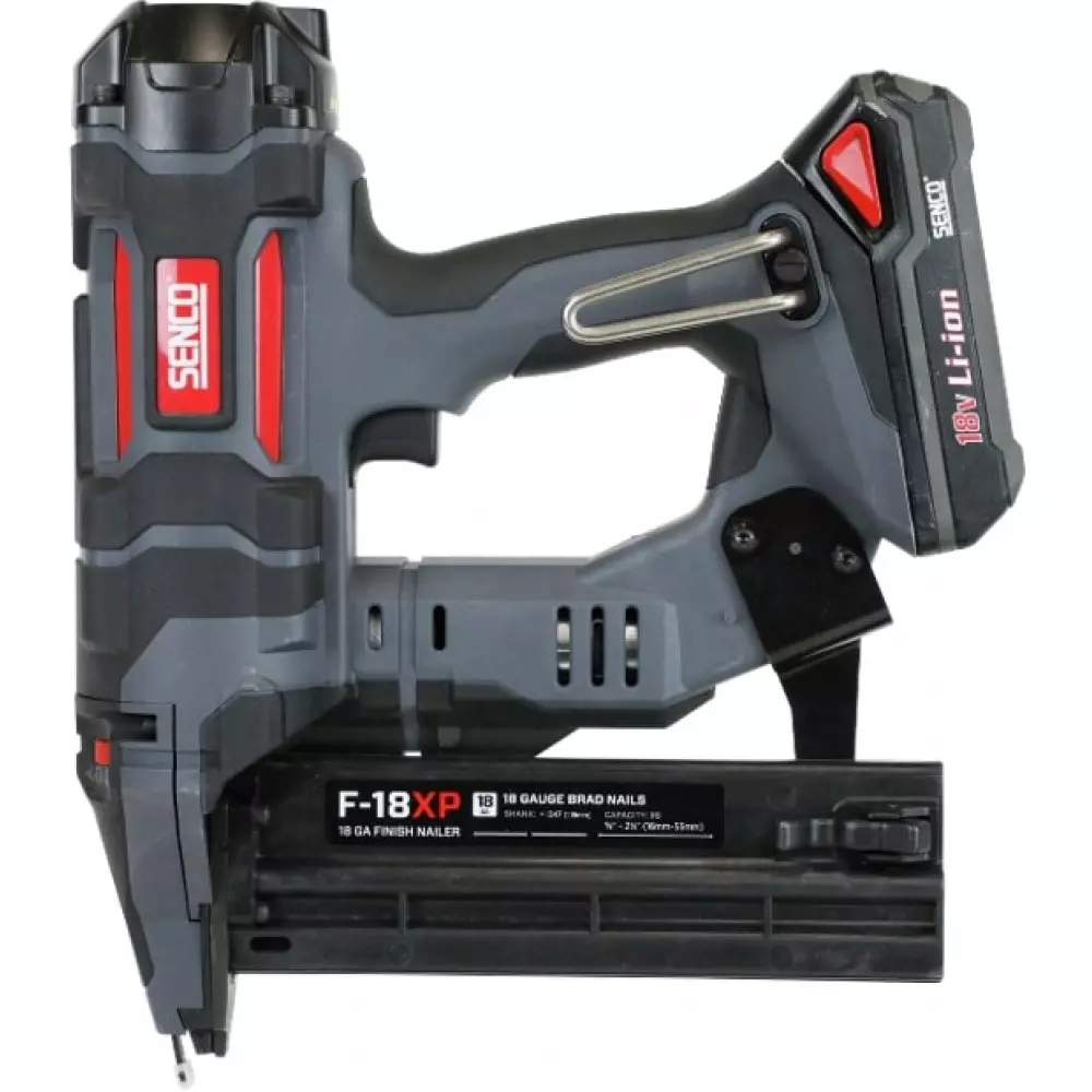 Cloueur de finition autonome FUSION F18-XP - pointes AX 15-55 mm - SENCO - avec 2 batteries 18V 2.0Ah - chargeur - coffret - 10M2501N