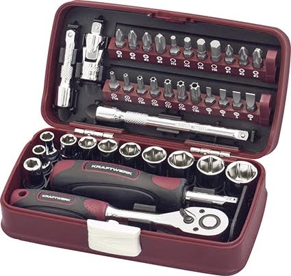 Coffret de douilles 1/4" 38 Pièces - KRAFTWERK - 99073 
