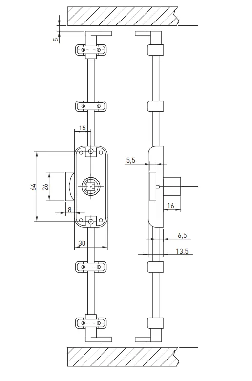 Clef d'extraction OJMAR pour cylindre Uno - 129.28.000