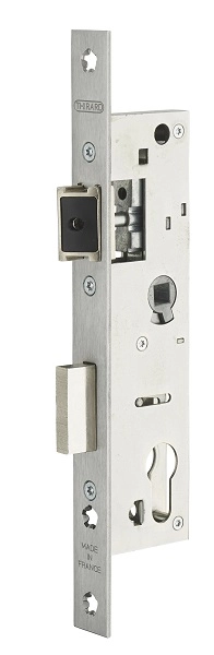 Boitier de serrure à cylindre profilé L45/A30/EA70 THIRARD réversible têtière INOX sans gâche / sans rouleau - 00015730