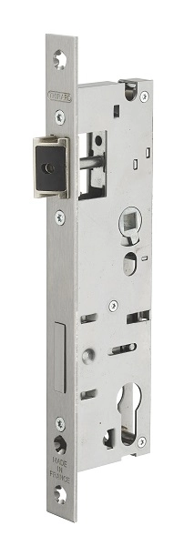 Boitier de serrure à cylindre profilé L57/A42/EA92 THIRARD réversible têtière INOX sans rouleau - sans interchangeabilité 1/2T - Rlx - 00014842