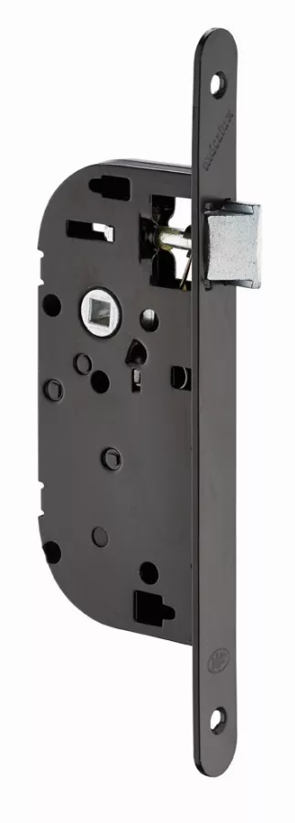 Coffre axe 40 NF métalux Bec de cane gauche noir EURO-ELZETT - sans gâche réversible - G848E077K4L