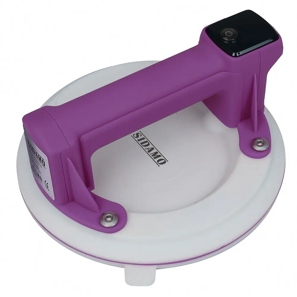 Ventouse à pompe électrique D.200mm 140kg PRO GRIP E-blanche - SIDAMO - 21255151