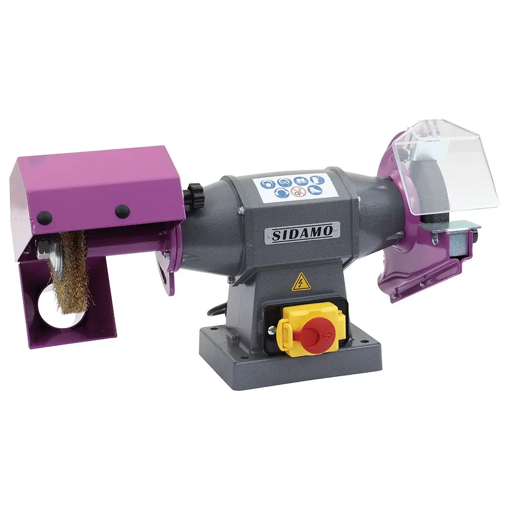 Touret meule - brosse PRO 150 TB - D. 150 mm - 230 V mono - SIDAMO - 20113129