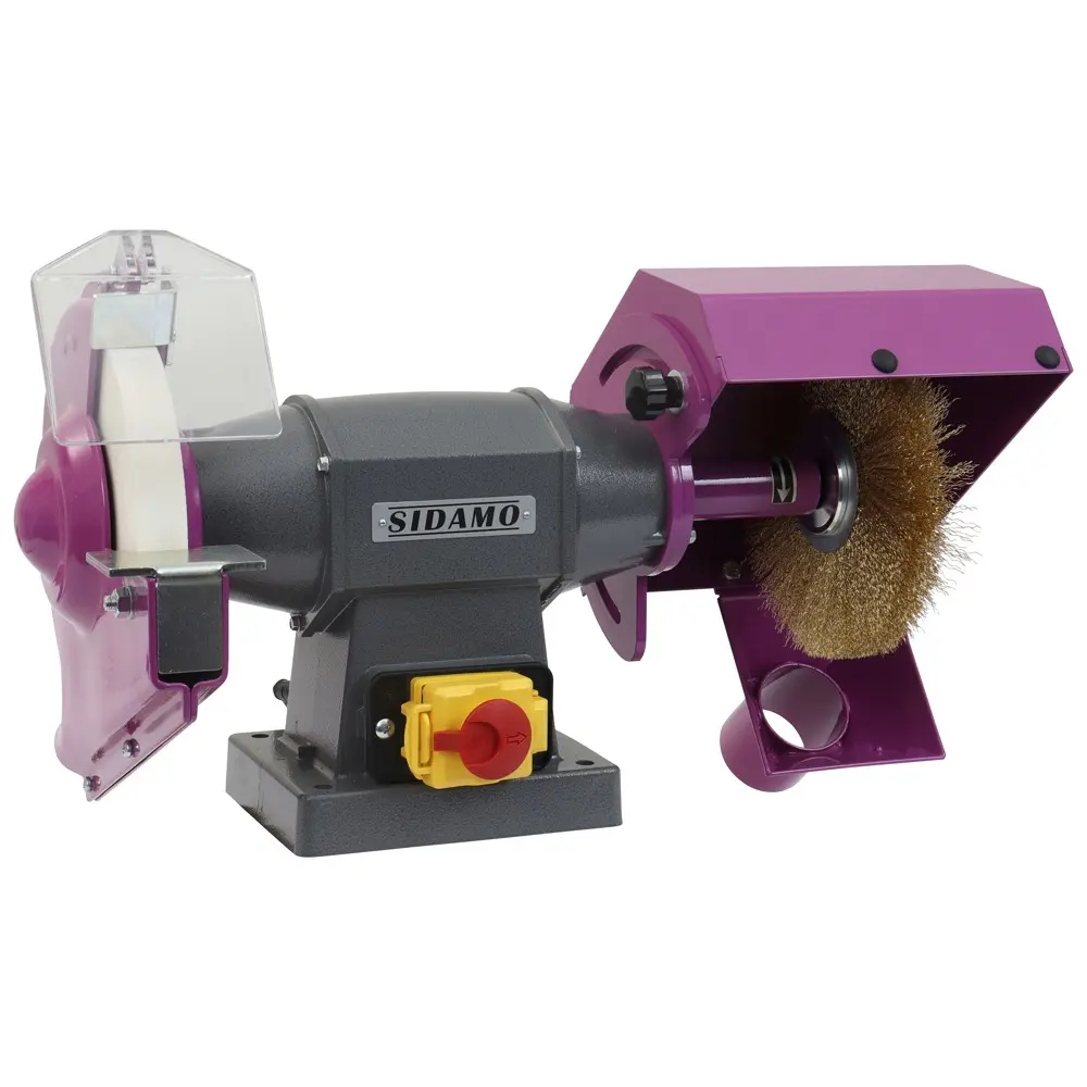 Touret meule - brosse PRO 200 TB - D. 200 mm - 230 V mono - SIDAMO - 20113130