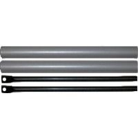 Kit de tringles et capots ISEO pour porte de 3400 mm - Gris métal - 94100307