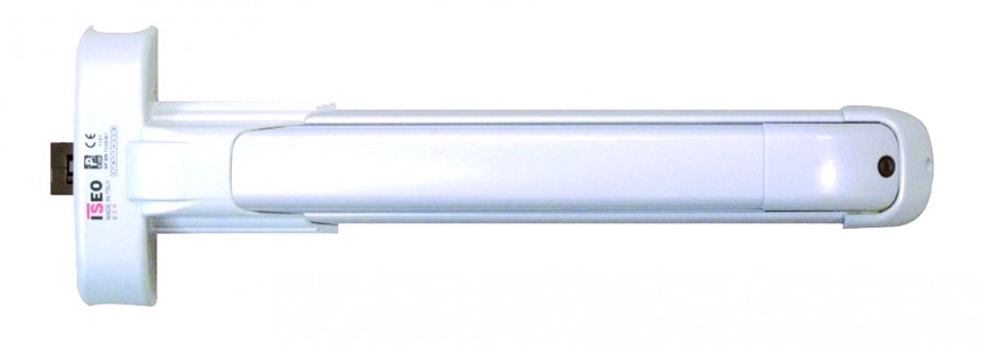 Serrure anti-panique Push Idea ISEO 1 point latéral - Blanc - 942108444TA