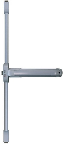 Serrure coupe-feu Push Idea 3 points latéraux + haut/bas ISEO barre grise 840 mm - Blanc - 942308444TA 