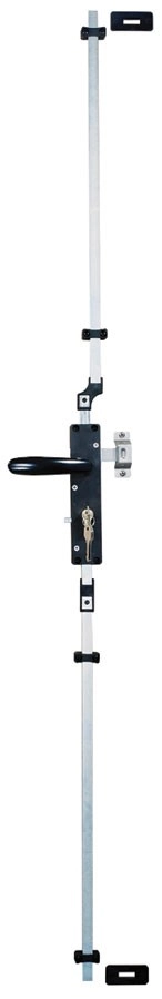 Serrure multipoints Multireverso TIRARD pour volet et porte garage - Alu blanc - Carré 7 Profil EU - WG591010Q 