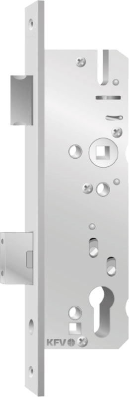 Serrure 1 point à têtière plate 16 mm KFV inox - axe 35 mm - 3469512