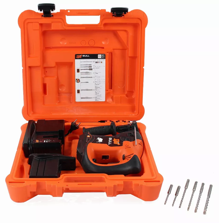 Système chevilleur Spitbull 36V 6.2Ah Li + 6 Forets XT3 SPIT - 054682 