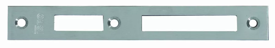 Gâche centrale Inox 180x24x3 mm ISEO pour serrure Performa - 038230