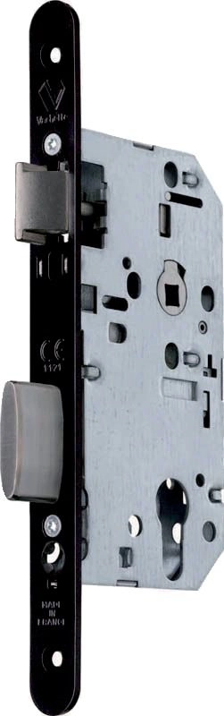 Serrure urgence à larder D458 Emergency VACHETTE - tétière réversible - noir droite - 14500000 