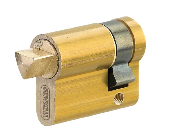 Demi-cylindre triangle externe THIRARD - Laitonné - Mâle - 30x10 mm - 053019