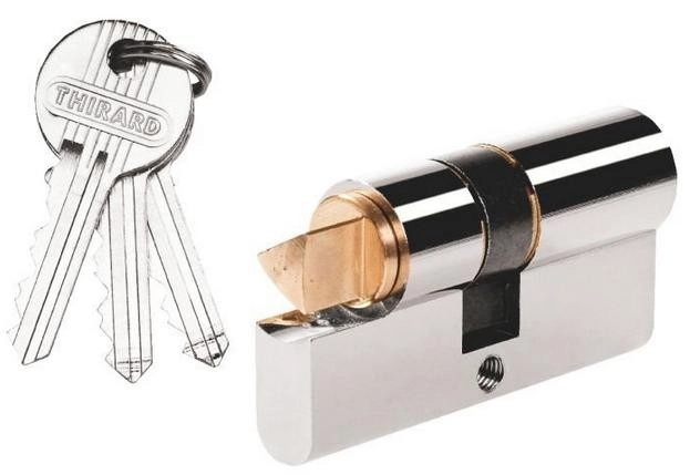 Cylindre triangle interne THIRARD - Nickelé - Femelle - 30x30 mm - 053831