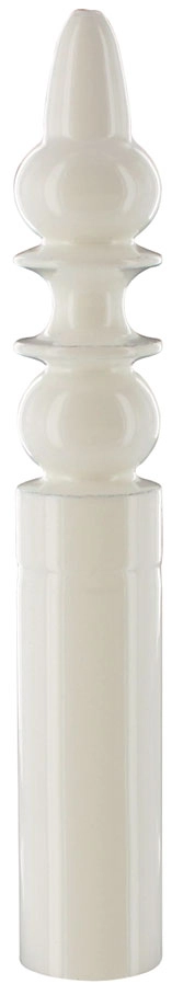 Cache-fiche rustique n°3 acier BROS pour fiche 13x82 - époxy blanc - 3A1380A