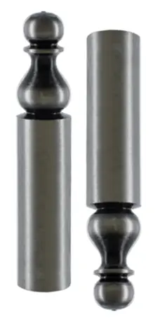 Paire cache-fiche rustique n°16 BROS pour fiche Ø13 H.80mm fer noir - CF-16-A-1380-5   