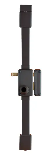 Serrure verticale Beluga THIRARD - Cylindre profil européen - 3 points - 75x130 - Tirage - Droite - marron - 049410 