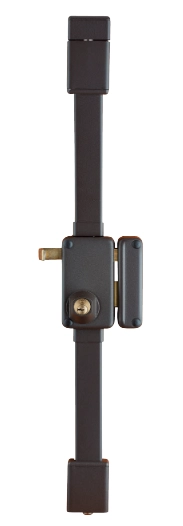 Serrure verticale Beluga THIRARD - Cylindre profil européen - 3 points - 75x130 - Tirage - Gauche - marron - 049420 