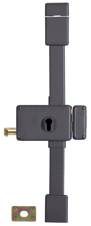 Serrure horizontale Horga THIRARD - 3 points - Profil Européen - Tirage droite - Marron - 047315