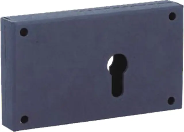 Boîtier pêne dormant réversible PE + Gâche THIRARD 140x82 mm - axe 56 - 9771